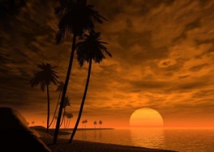 Sunset At The Beach Wallpaper__yvt2